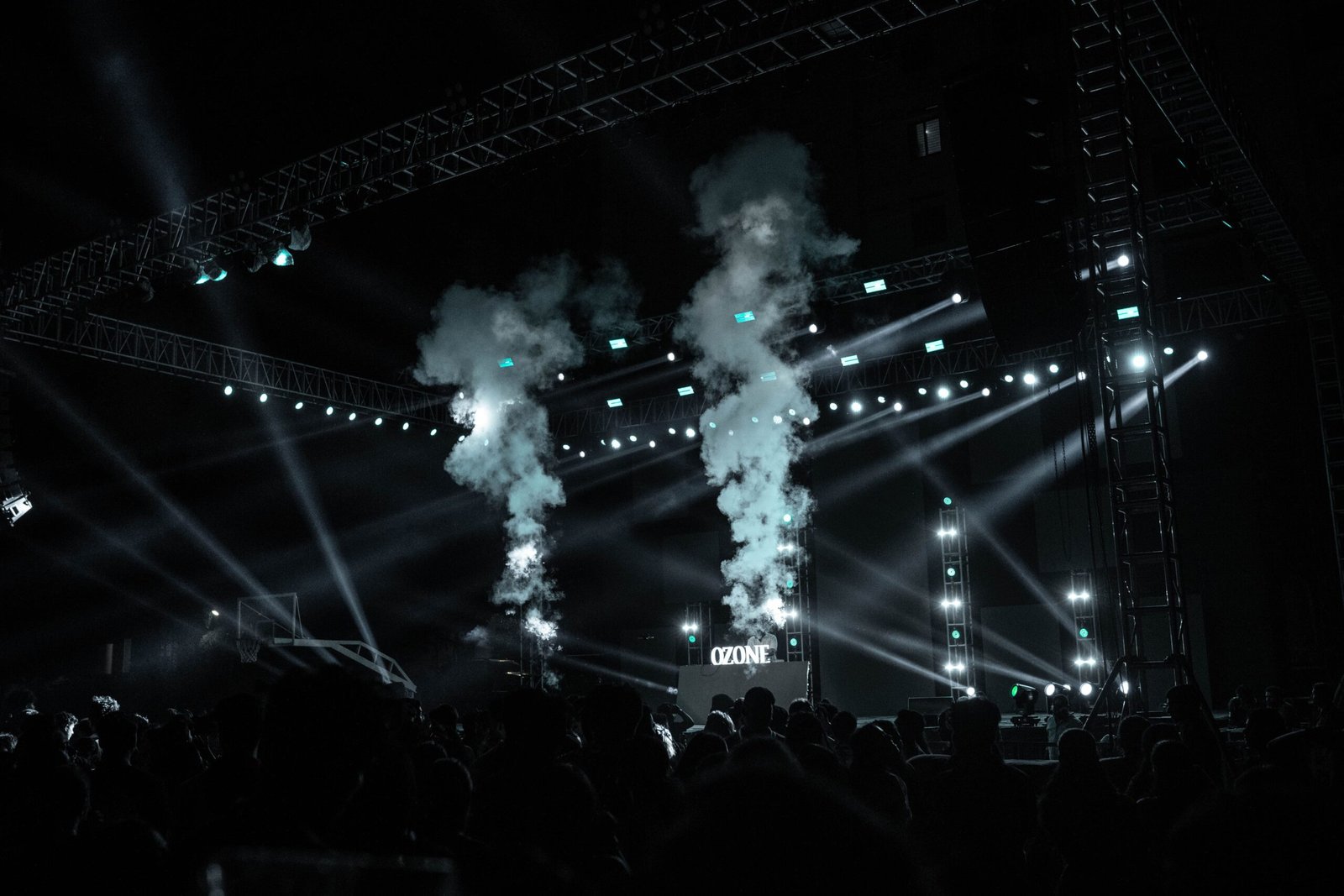 High energy stage moment during live concert event